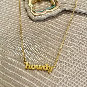 Howdy Pendant Necklace in 18k Yellow Gold Vermeil